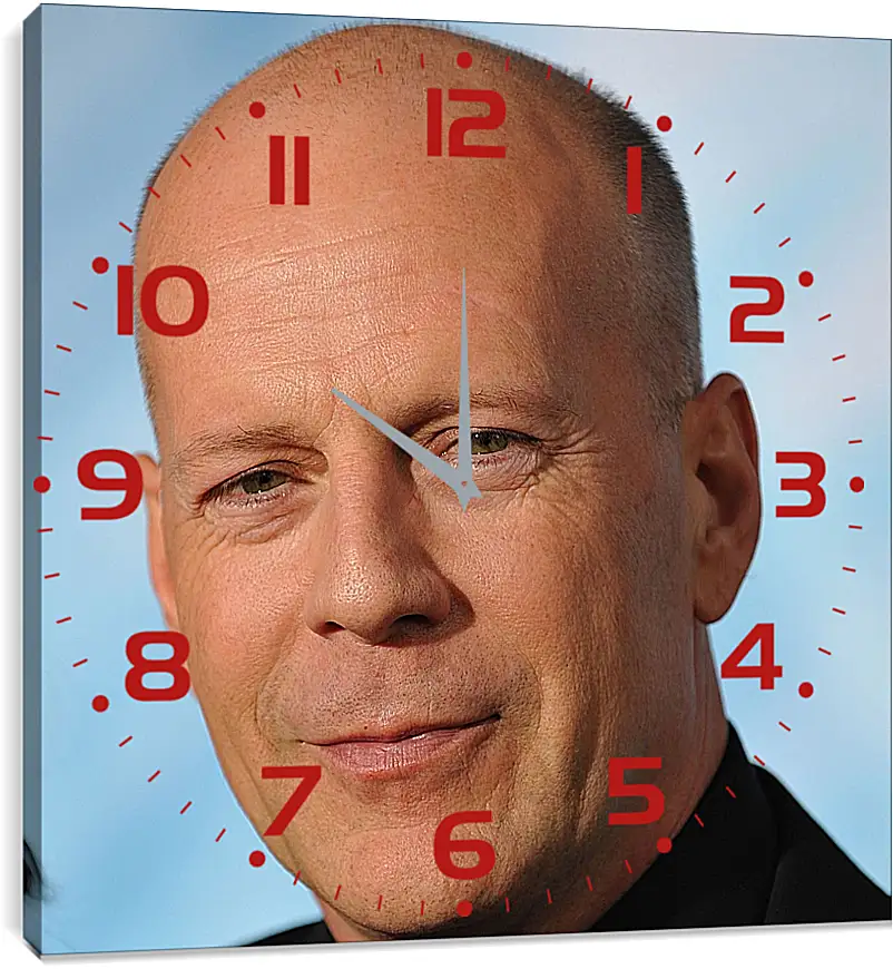 Часы картина - Брюс Уиллис. Bruce Willis