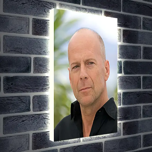 Лайтбокс световая панель - Брюс Уиллис. Bruce Willis