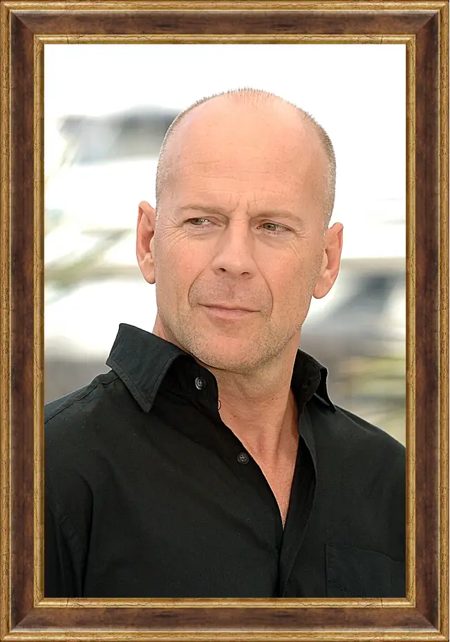 Картина в раме - Брюс Уиллис. Bruce Willis