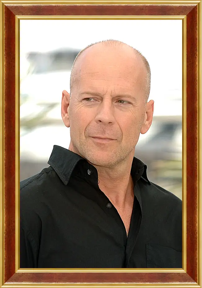 Картина в раме - Брюс Уиллис. Bruce Willis