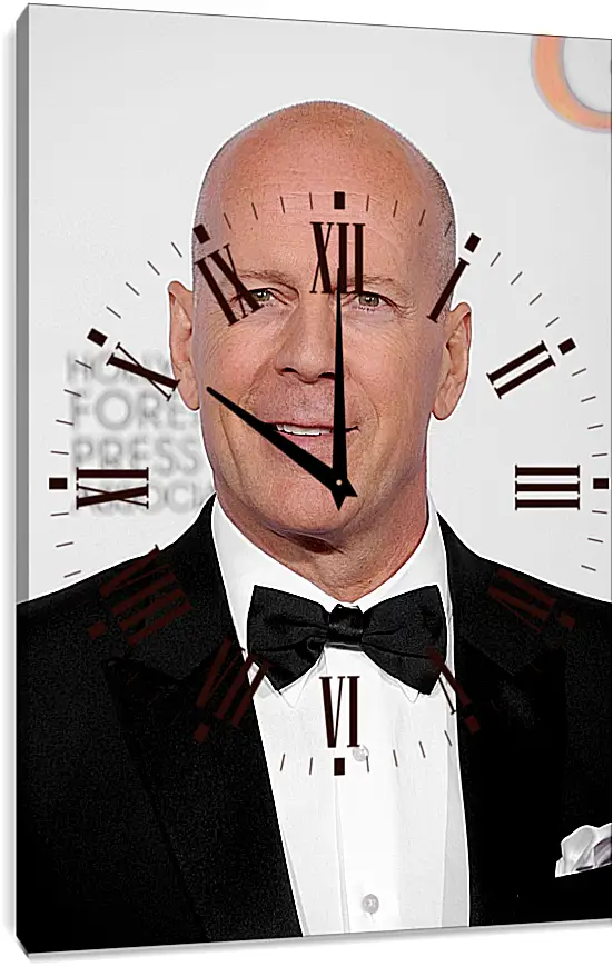 Часы картина - Брюс Уиллис. Bruce Willis