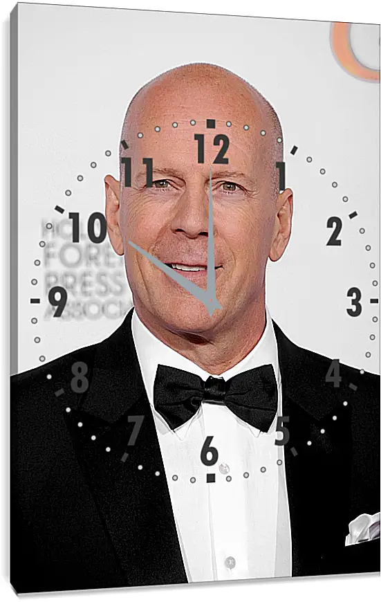 Часы картина - Брюс Уиллис. Bruce Willis