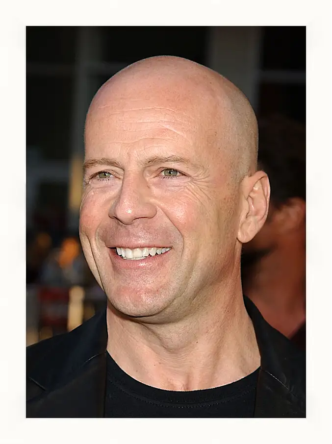 Картина в раме - Брюс Уиллис. Bruce Willis