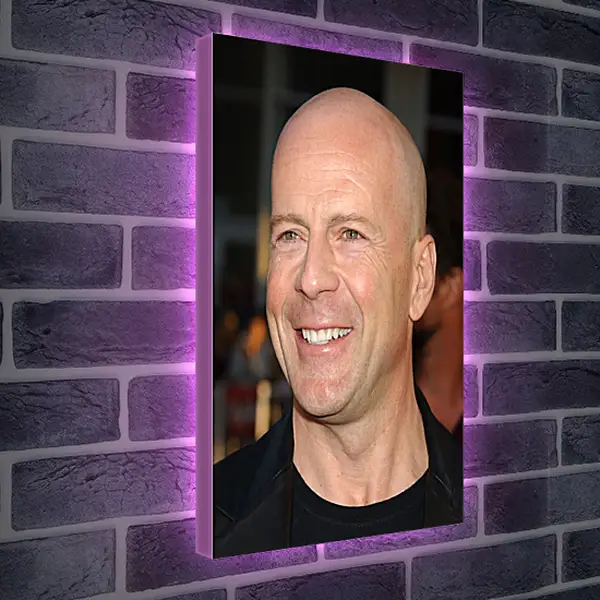 Лайтбокс световая панель - Брюс Уиллис. Bruce Willis