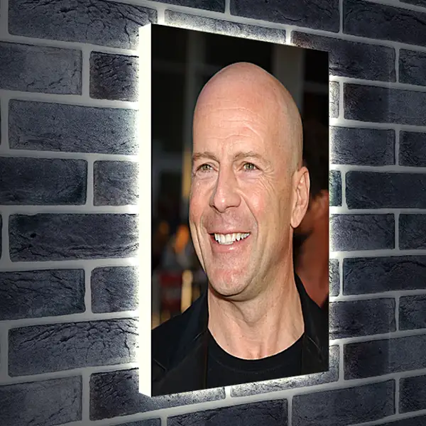 Лайтбокс световая панель - Брюс Уиллис. Bruce Willis