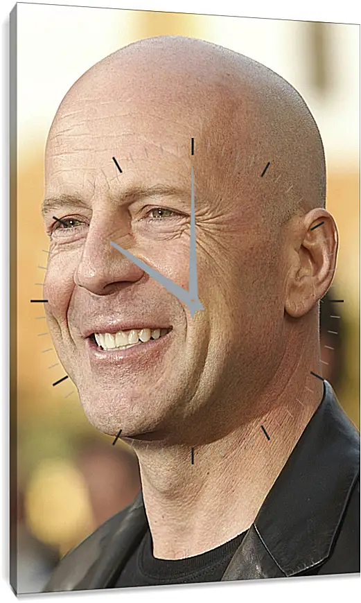 Часы картина - Брюс Уиллис. Bruce Willis