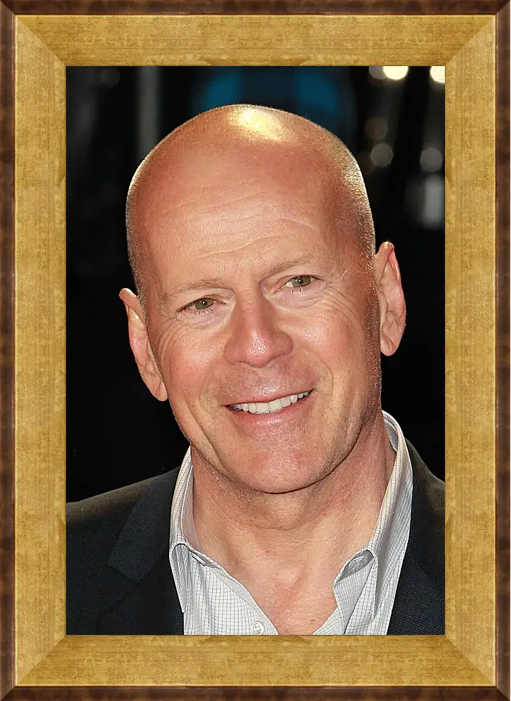 Картина в раме - Брюс Уиллис. Bruce Willis