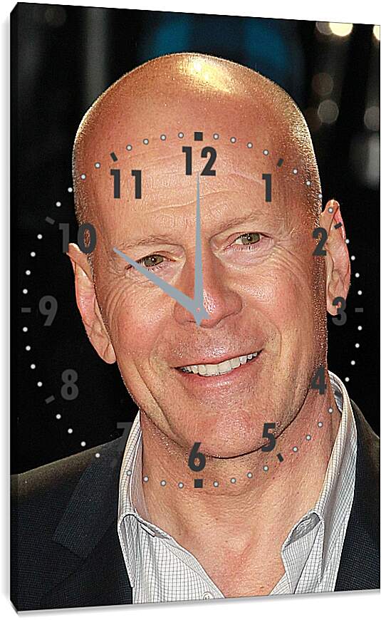 Часы картина - Брюс Уиллис. Bruce Willis