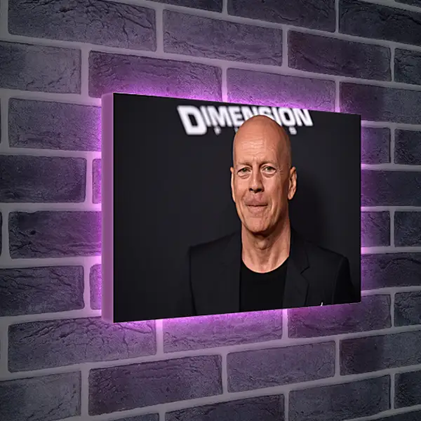 Лайтбокс световая панель - Брюс Уиллис. Bruce Willis