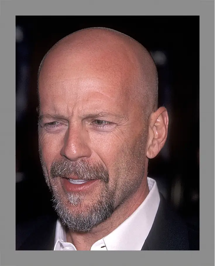 Картина в раме - Брюс Уиллис. Bruce Willis