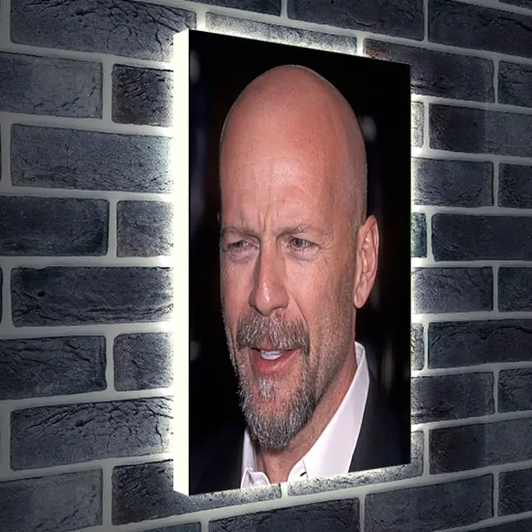 Лайтбокс световая панель - Брюс Уиллис. Bruce Willis