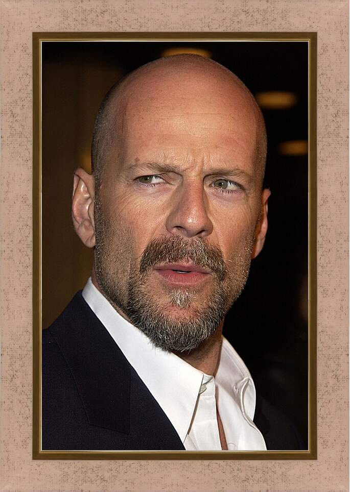 Картина в раме - Брюс Уиллис. Bruce Willis