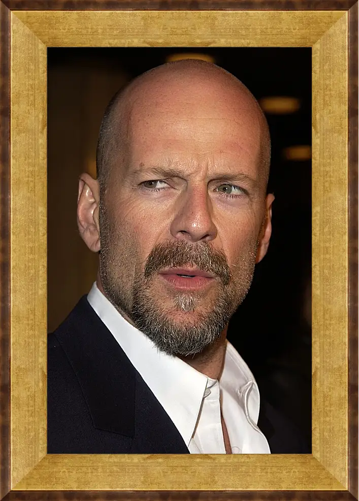 Картина в раме - Брюс Уиллис. Bruce Willis