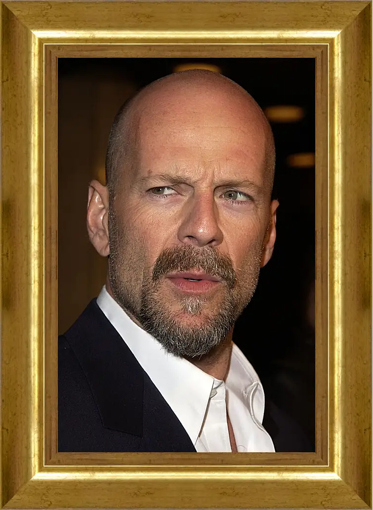 Картина в раме - Брюс Уиллис. Bruce Willis