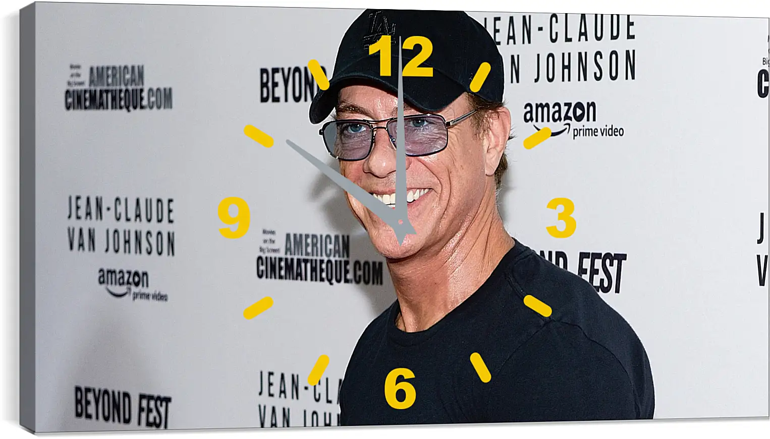 Часы картина - Жан-Клод Ван Дамм. Jean-Claude Van Damme