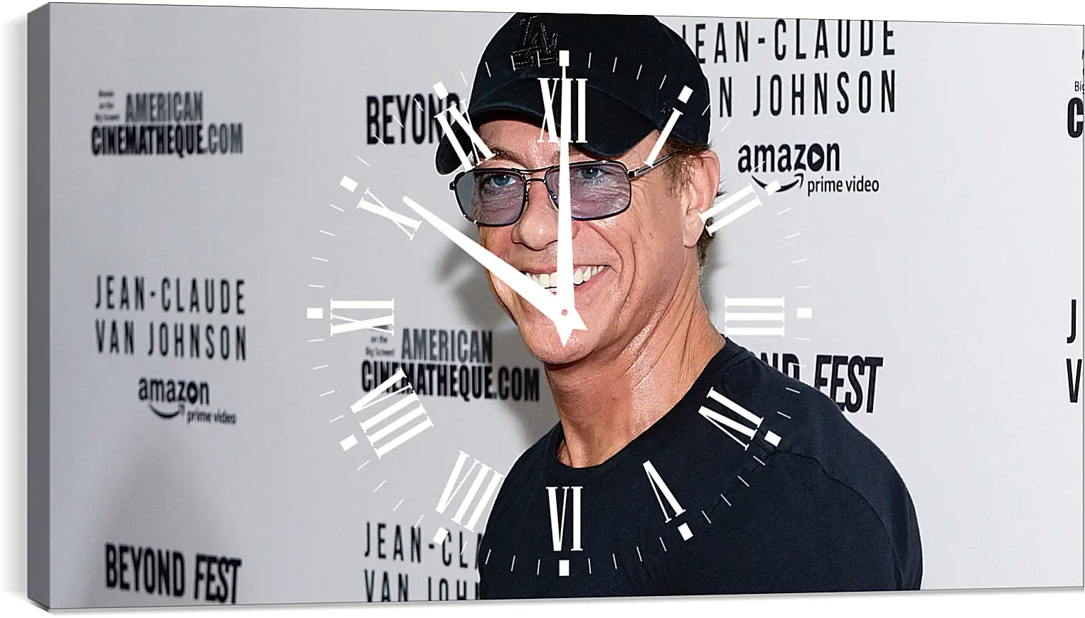 Часы картина - Жан-Клод Ван Дамм. Jean-Claude Van Damme