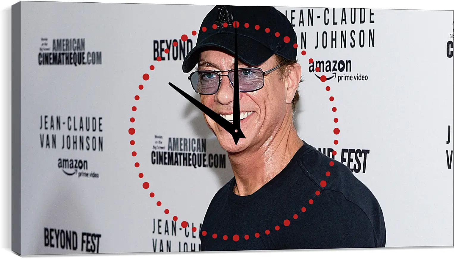 Часы картина - Жан-Клод Ван Дамм. Jean-Claude Van Damme