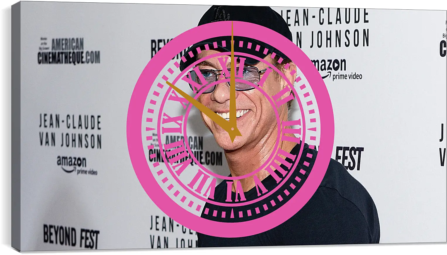 Часы картина - Жан-Клод Ван Дамм. Jean-Claude Van Damme