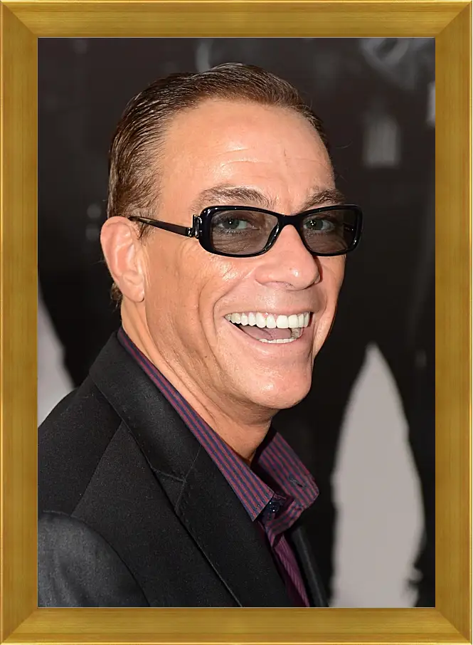 Картина в раме - Жан-Клод Ван Дамм. Jean-Claude Van Damme