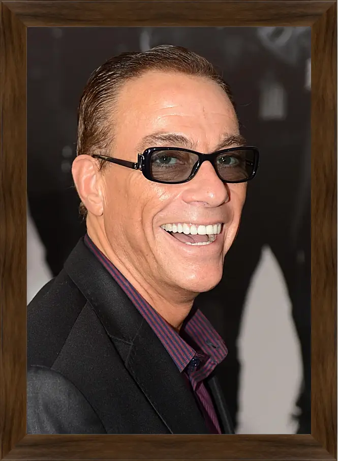 Картина в раме - Жан-Клод Ван Дамм. Jean-Claude Van Damme