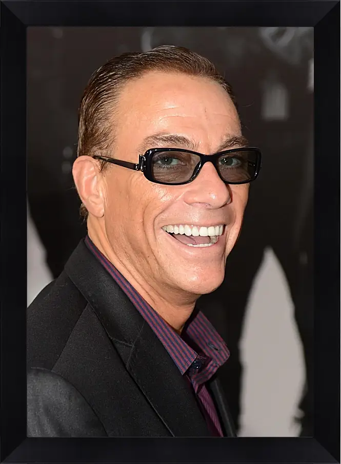 Картина в раме - Жан-Клод Ван Дамм. Jean-Claude Van Damme