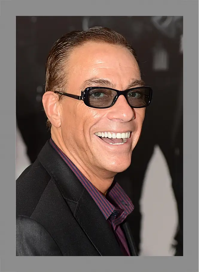 Картина в раме - Жан-Клод Ван Дамм. Jean-Claude Van Damme