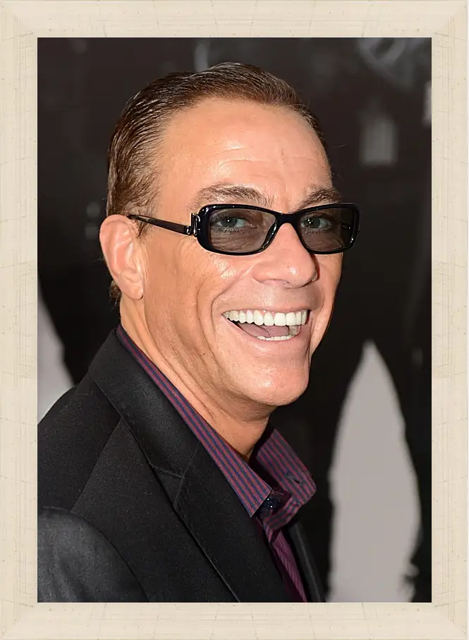 Картина в раме - Жан-Клод Ван Дамм. Jean-Claude Van Damme