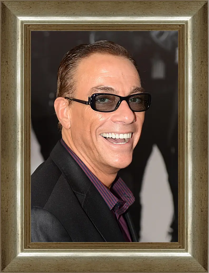 Картина в раме - Жан-Клод Ван Дамм. Jean-Claude Van Damme