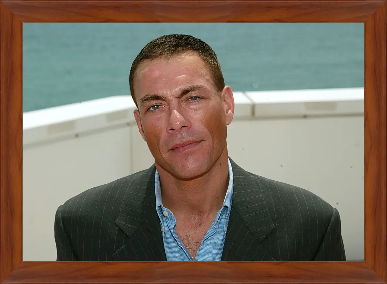 Картина в раме - Жан-Клод Ван Дамм. Jean-Claude Van Damme