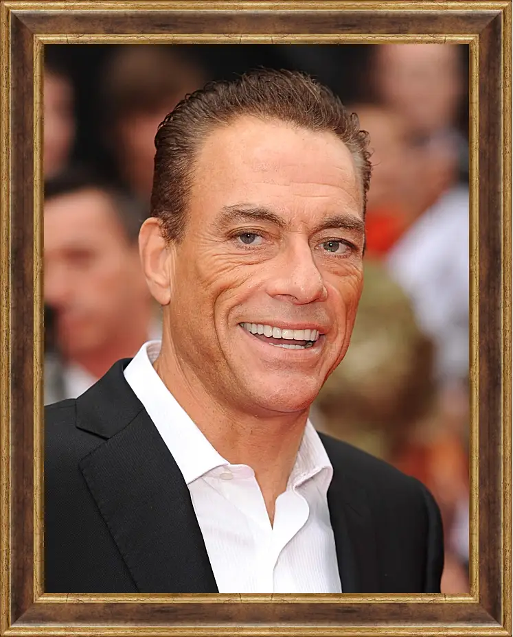 Картина в раме - Жан-Клод Ван Дамм. Jean-Claude Van Damme