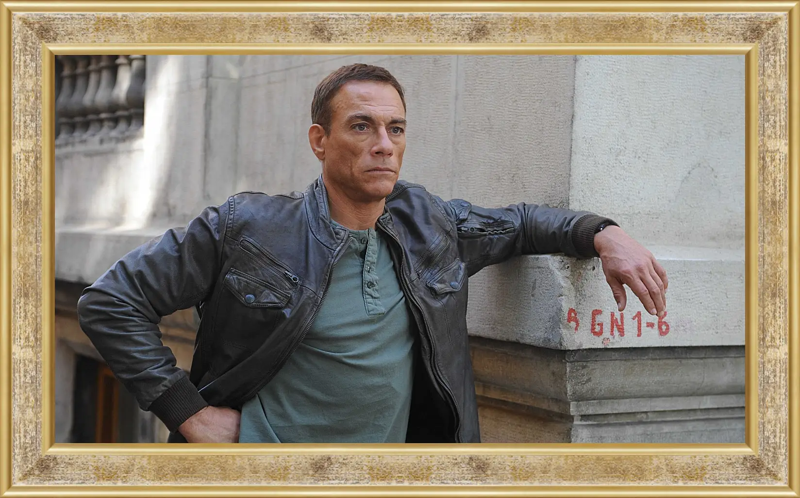 Картина в раме - Жан-Клод Ван Дамм. Jean-Claude Van Damme