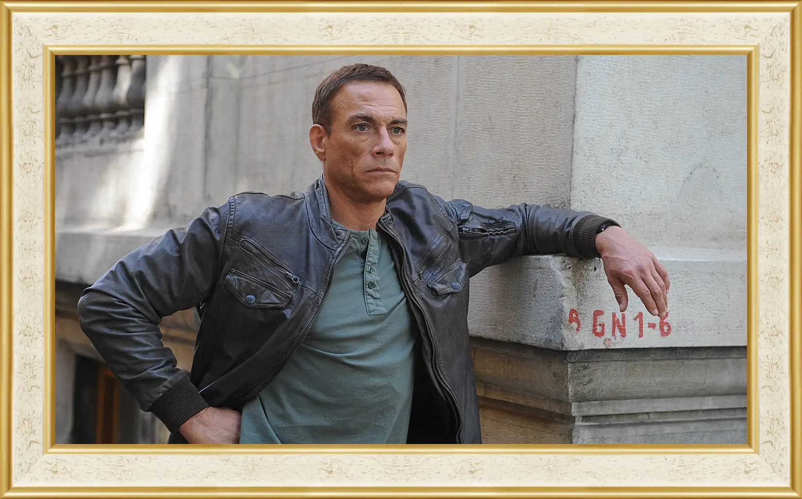 Картина в раме - Жан-Клод Ван Дамм. Jean-Claude Van Damme