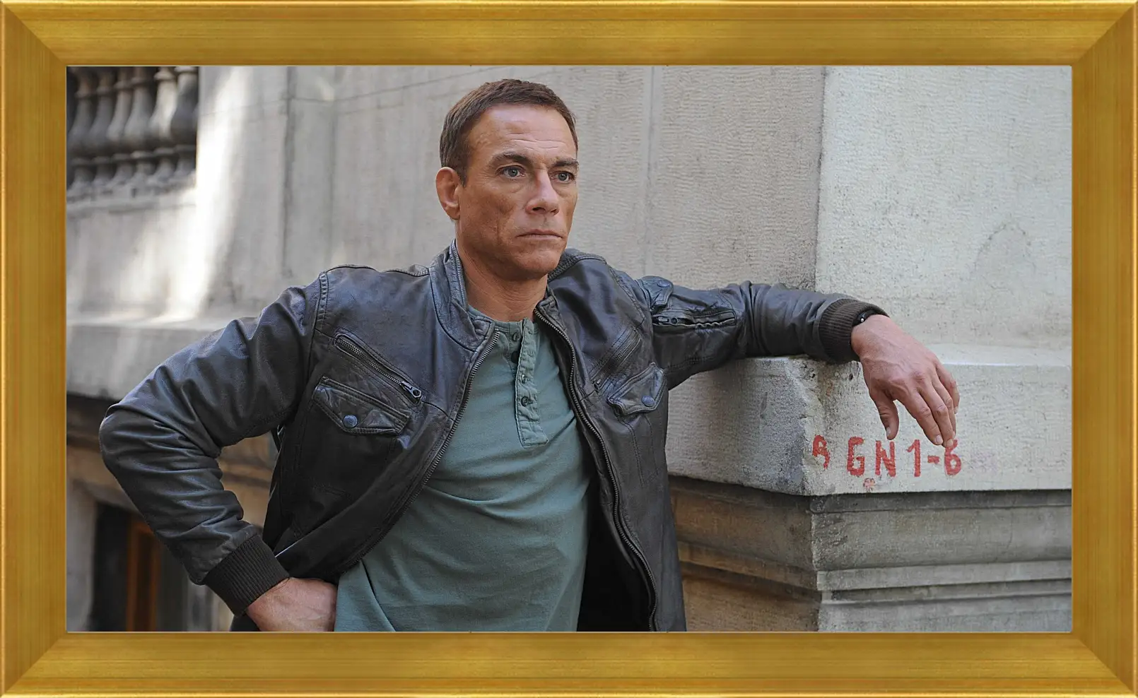 Картина в раме - Жан-Клод Ван Дамм. Jean-Claude Van Damme