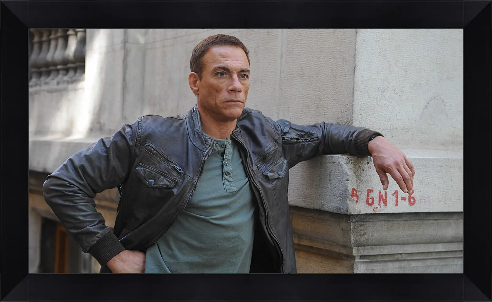 Картина в раме - Жан-Клод Ван Дамм. Jean-Claude Van Damme