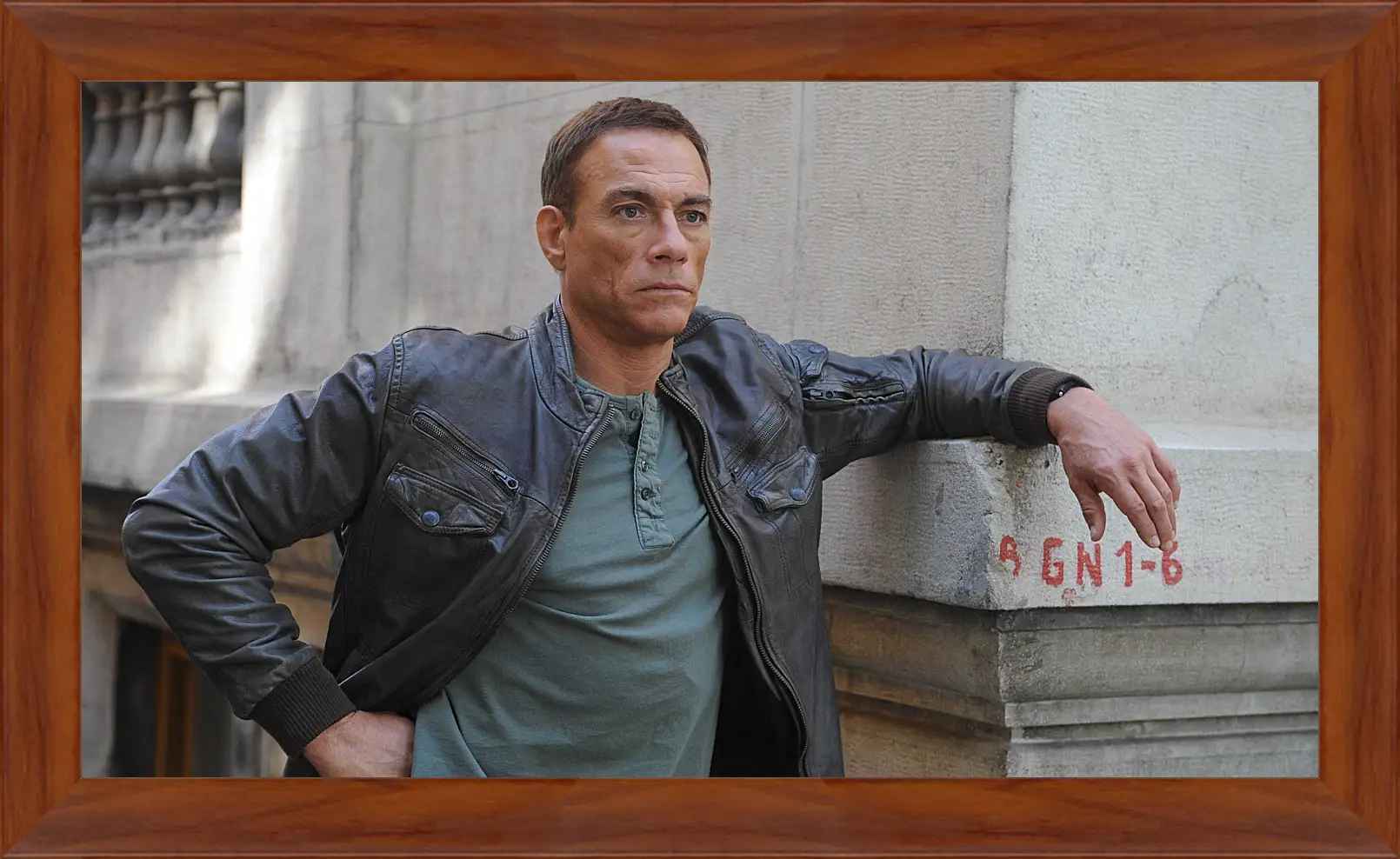 Картина в раме - Жан-Клод Ван Дамм. Jean-Claude Van Damme