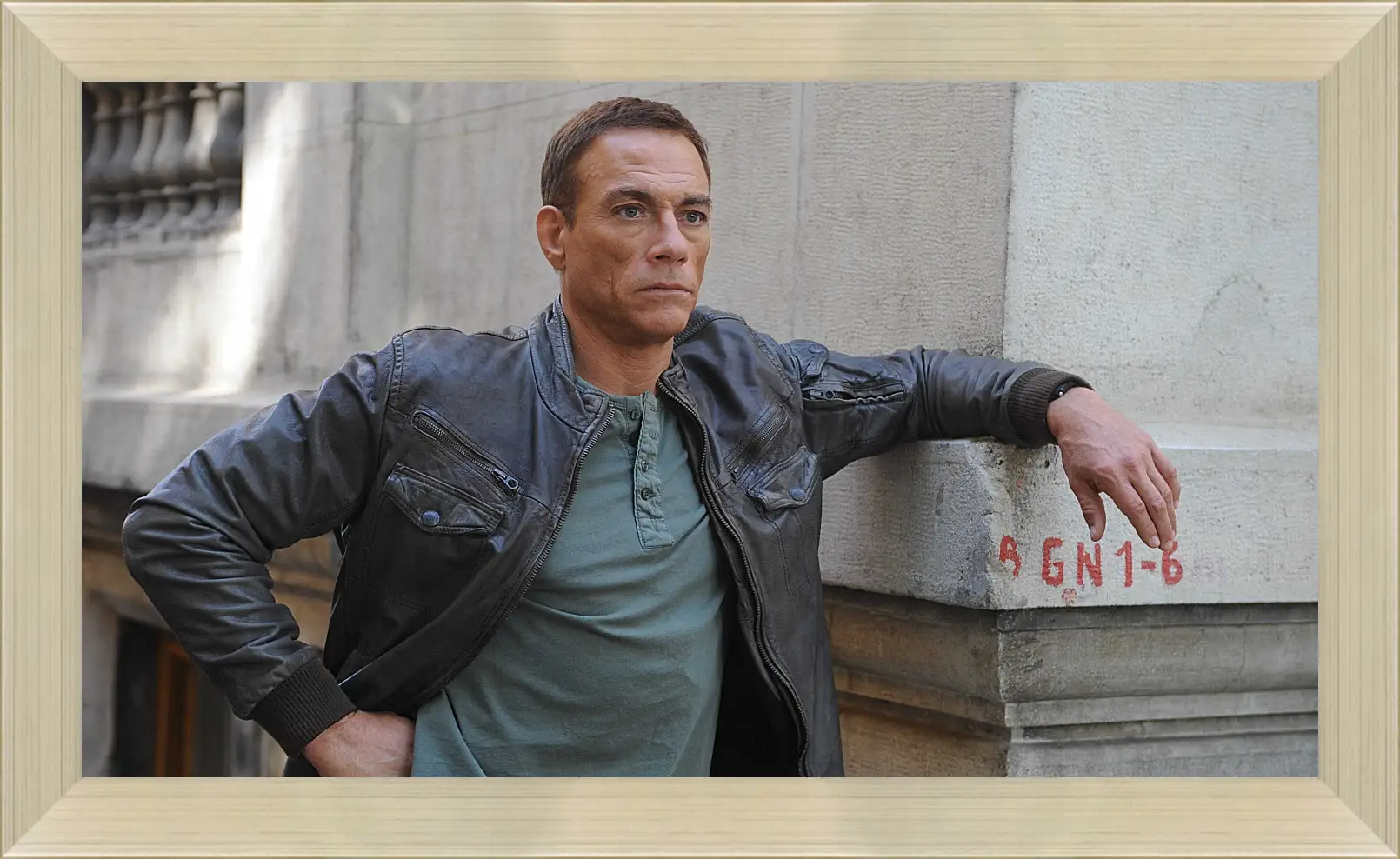 Картина в раме - Жан-Клод Ван Дамм. Jean-Claude Van Damme