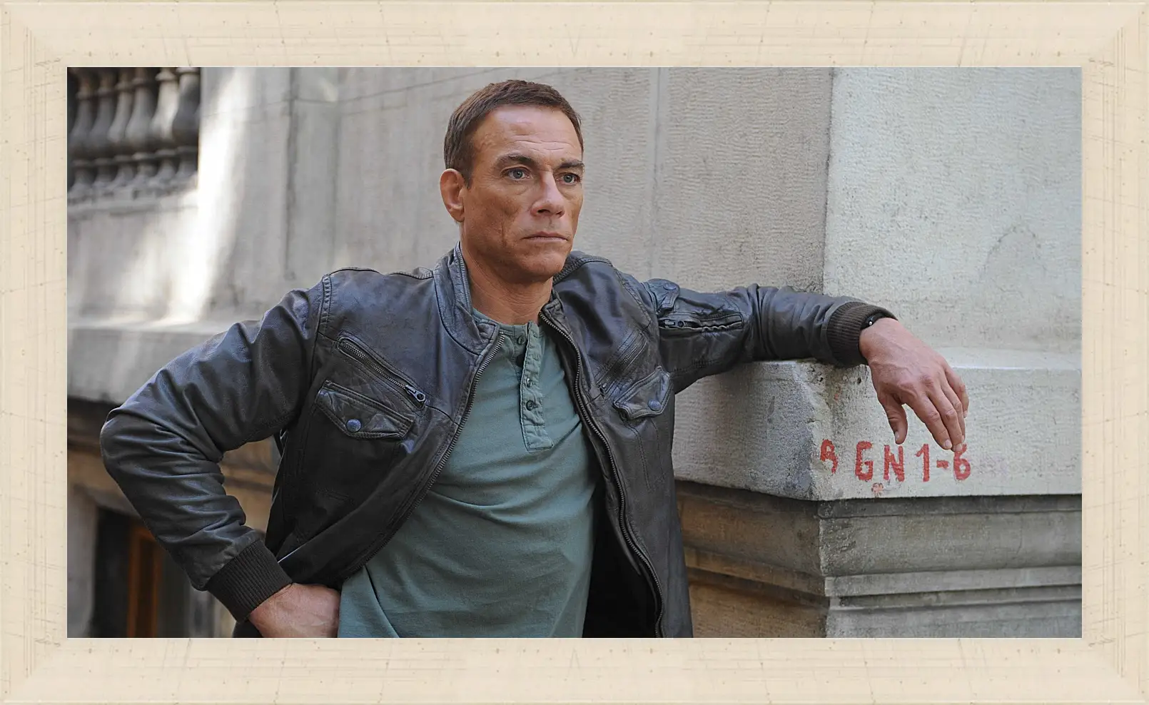 Картина в раме - Жан-Клод Ван Дамм. Jean-Claude Van Damme