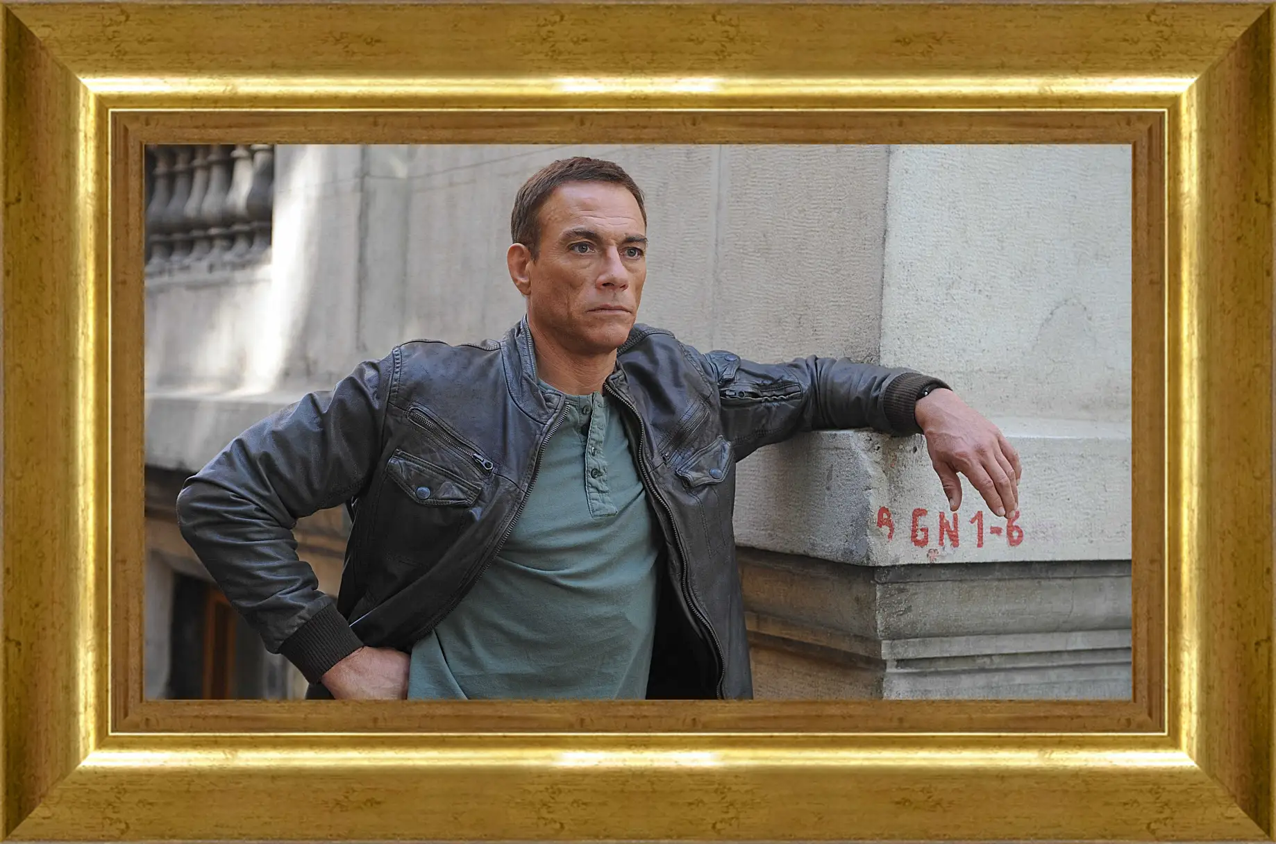 Картина в раме - Жан-Клод Ван Дамм. Jean-Claude Van Damme