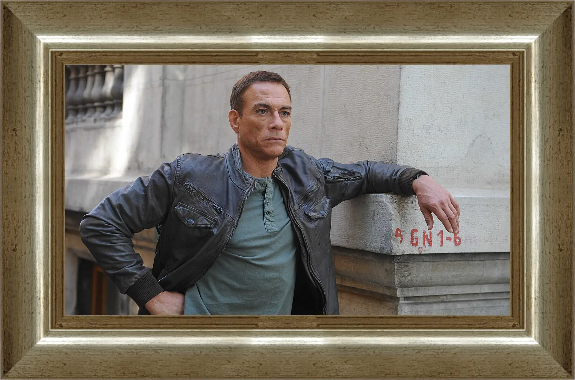 Картина в раме - Жан-Клод Ван Дамм. Jean-Claude Van Damme