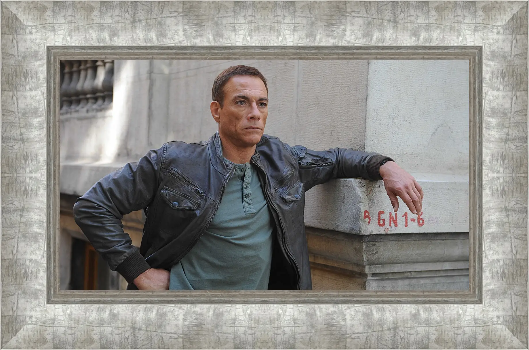 Картина в раме - Жан-Клод Ван Дамм. Jean-Claude Van Damme