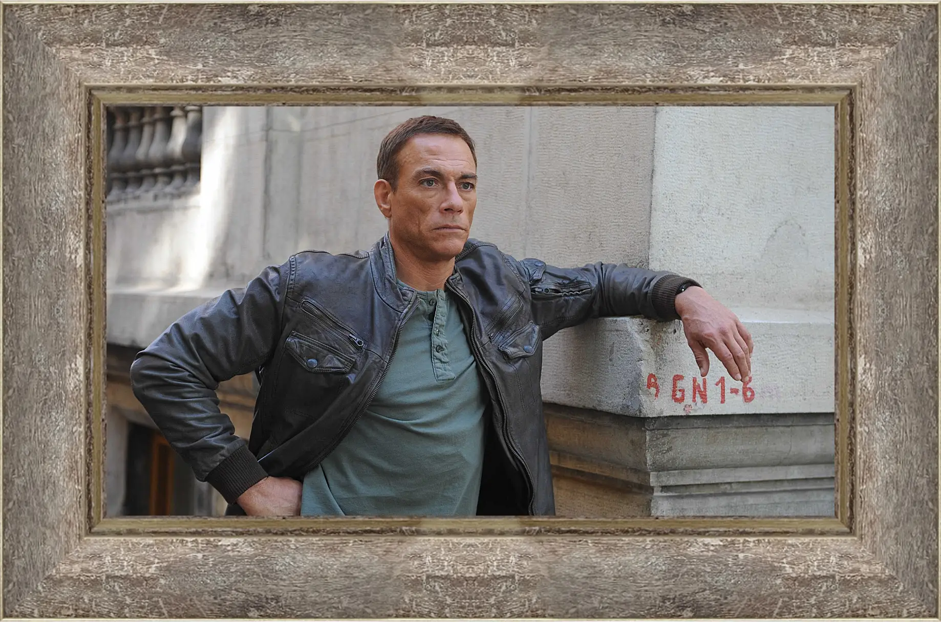 Картина в раме - Жан-Клод Ван Дамм. Jean-Claude Van Damme