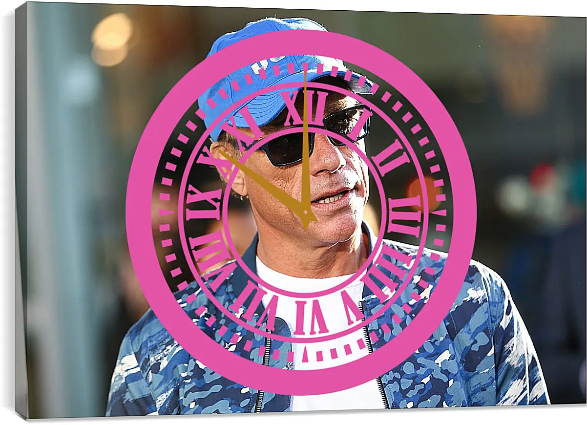 Часы картина - Жан-Клод Ван Дамм. Jean-Claude Van Damme