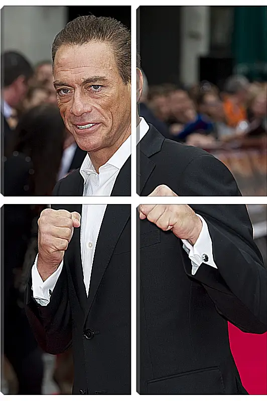 Модульная картина - Жан-Клод Ван Дамм. Jean-Claude Van Damme