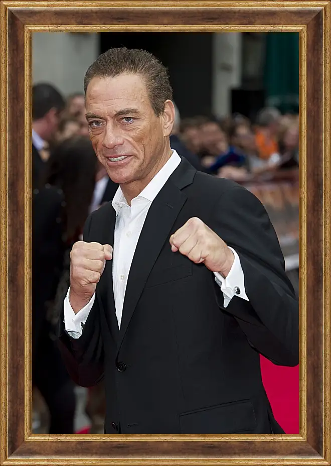 Картина в раме - Жан-Клод Ван Дамм. Jean-Claude Van Damme