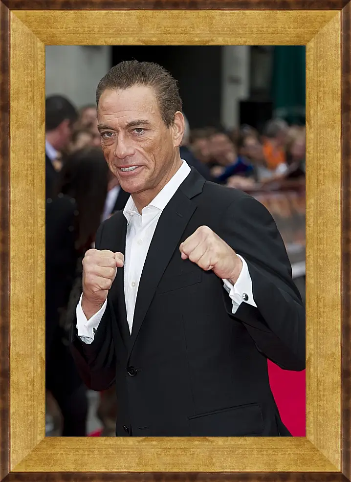 Картина в раме - Жан-Клод Ван Дамм. Jean-Claude Van Damme