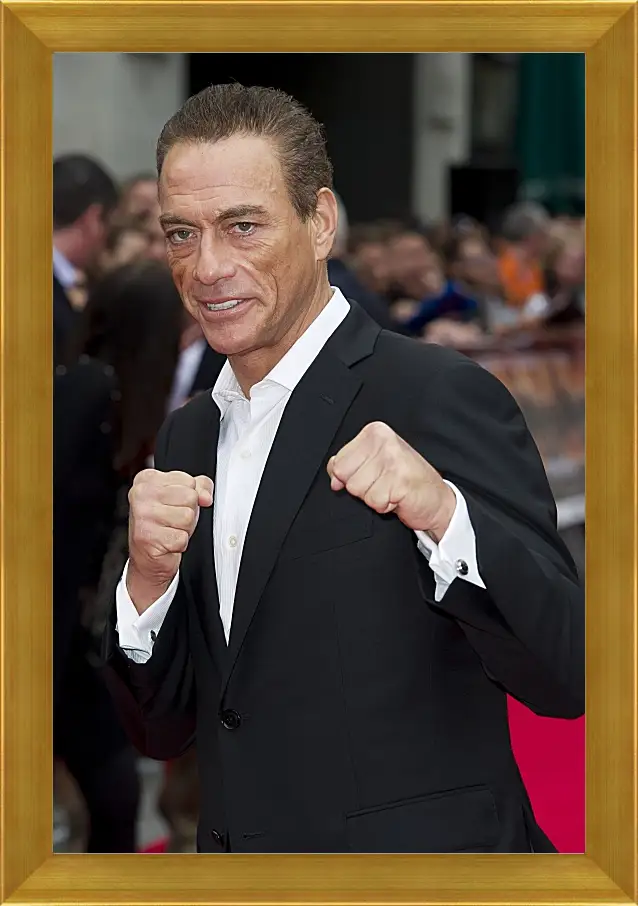 Картина в раме - Жан-Клод Ван Дамм. Jean-Claude Van Damme