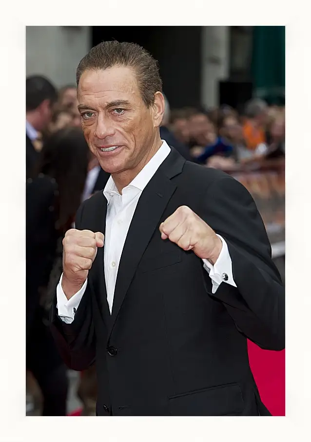 Картина в раме - Жан-Клод Ван Дамм. Jean-Claude Van Damme