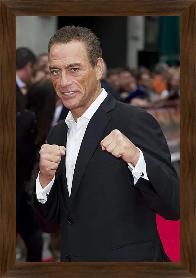 Картина в раме - Жан-Клод Ван Дамм. Jean-Claude Van Damme