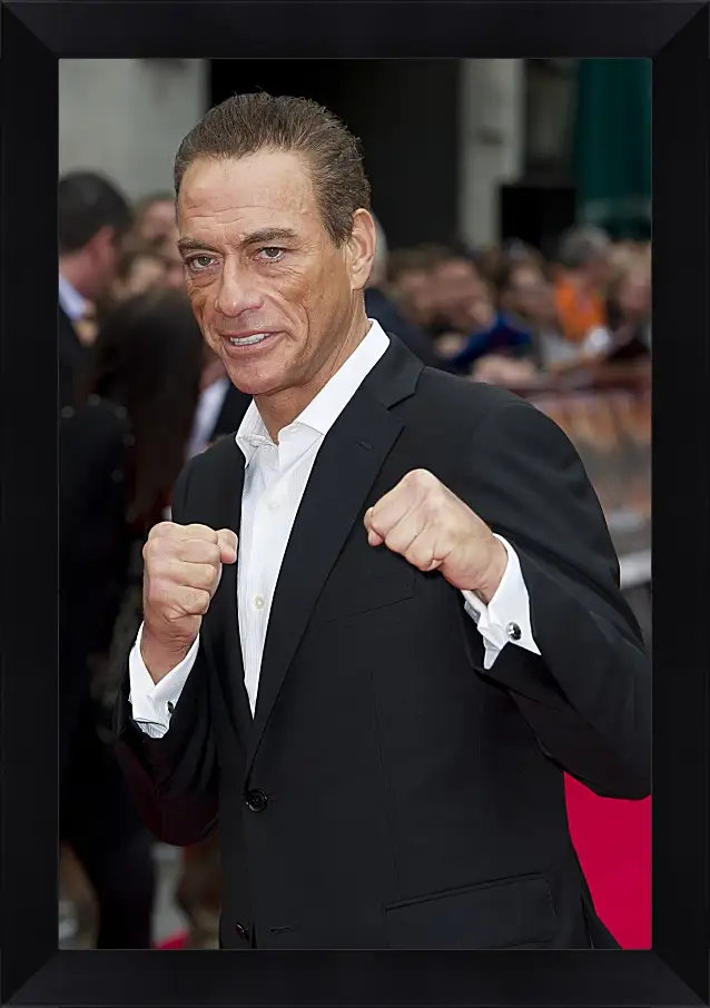 Картина в раме - Жан-Клод Ван Дамм. Jean-Claude Van Damme