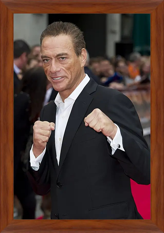 Картина в раме - Жан-Клод Ван Дамм. Jean-Claude Van Damme